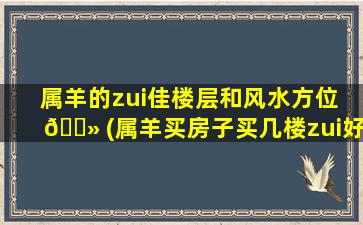 属羊的zui
佳楼层和风水方位 🌻 (属羊买房子买几楼zui
好,朝哪方向好)